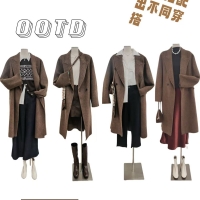 这件咖色大衣，我能穿满整个秋冬