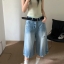 牛仔七分裤-